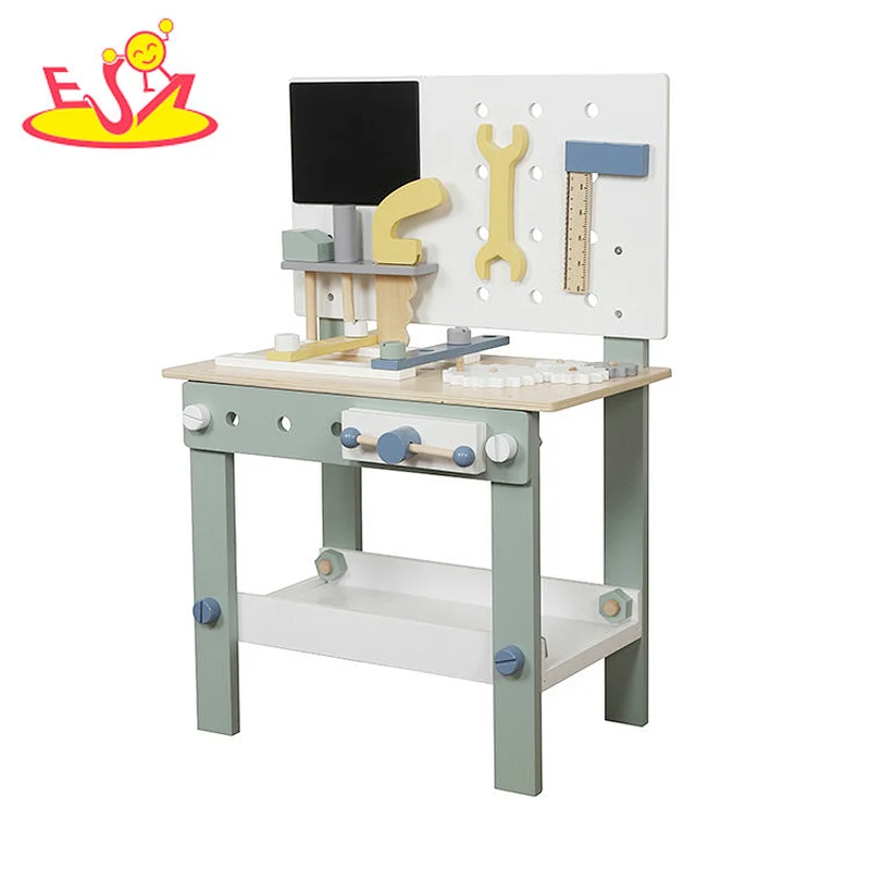 New Design Educational Pretend Play Assembly Wooden Tool Bench For Kids W03D076H
